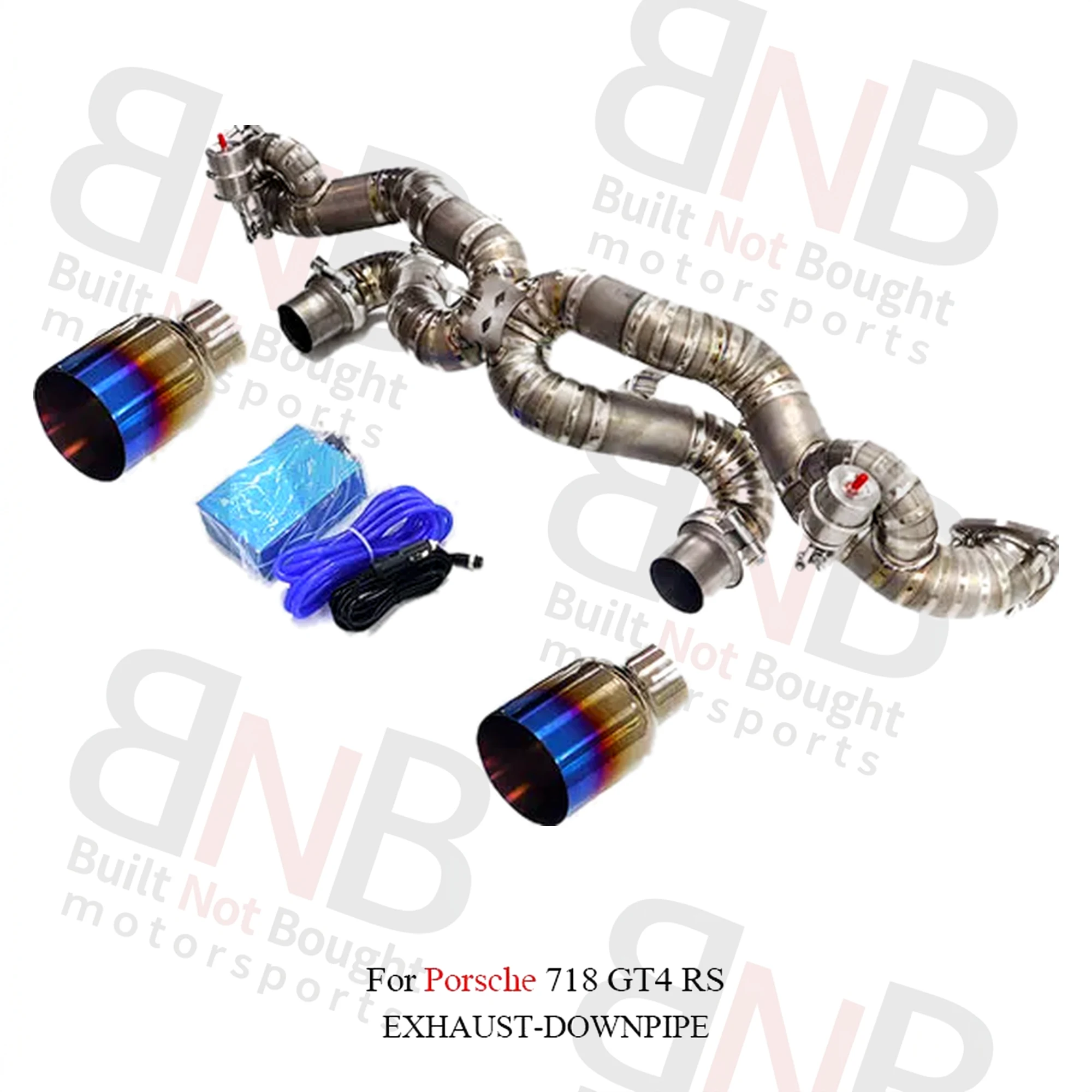 BNB Titaniumz Catback Exhaust System Titanium With Valve for Porsche 718 GT4 RS