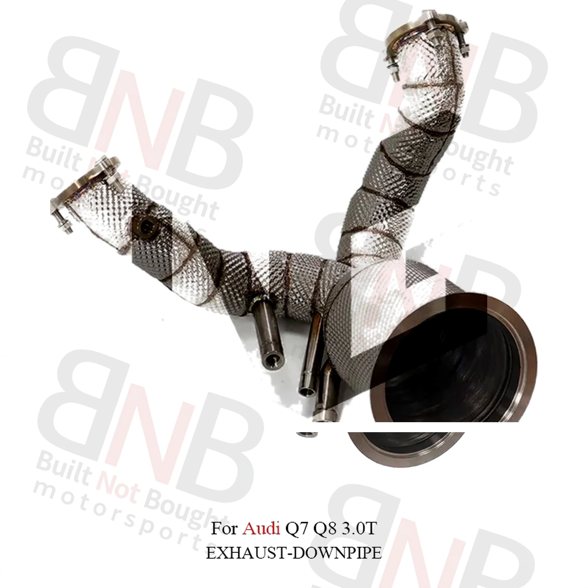 BNB Titaniumz Stainless Steel Downpipe for Audi Q7 Q8 3.0T