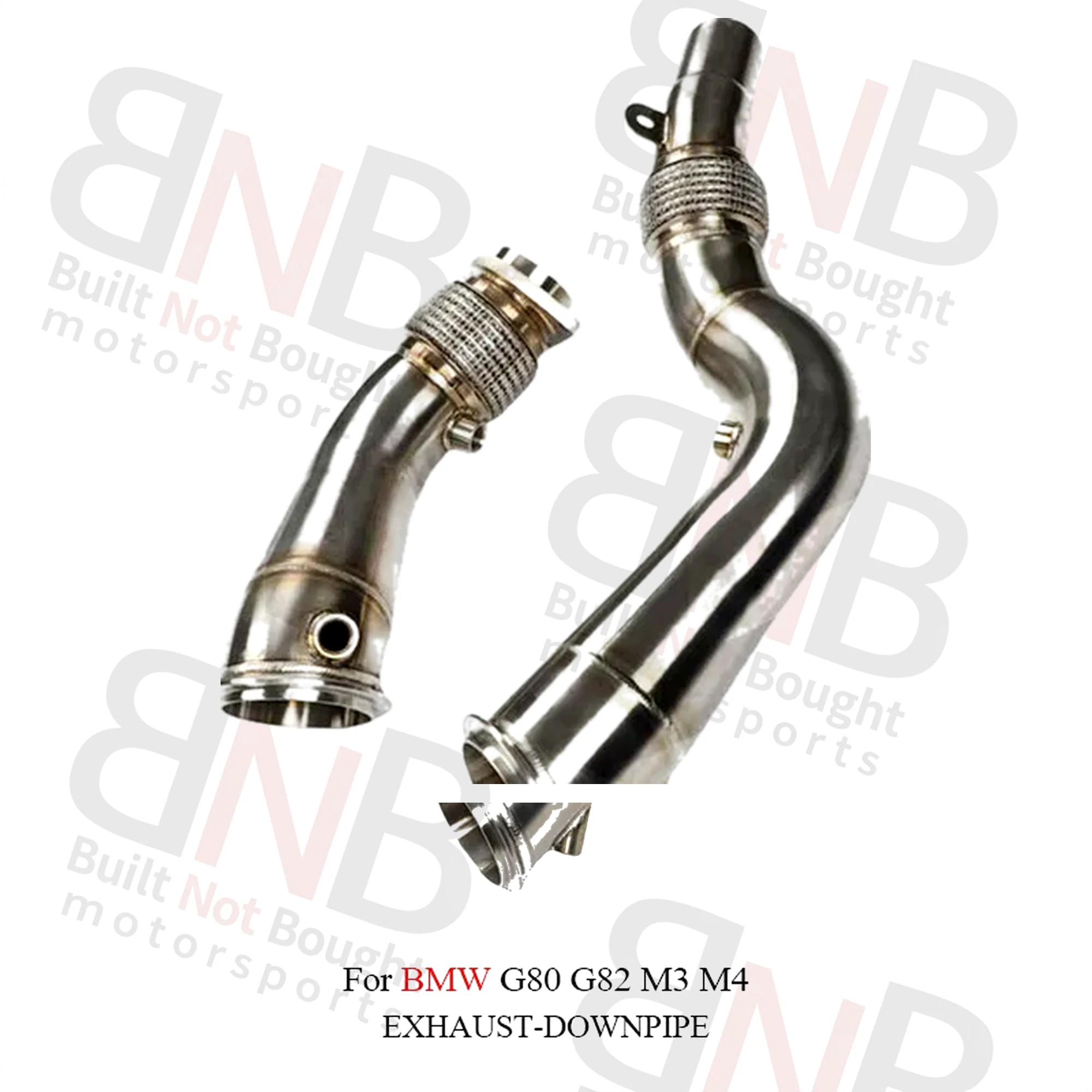 BNB Titaniumz Downpipe Exhaust Pipe for BMW M3 M4 G8X 80x40x30 Silvery