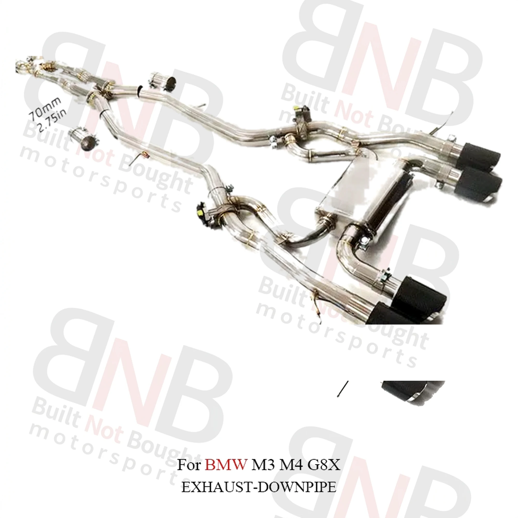 BNB Titaniumz Stainless Steel Valve Catback for BMW M3 M4 G8X
