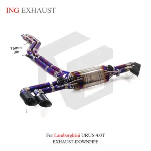 BNB Titaniumz Titanium Alloy Catback for Lamborghini URUS 4.0T V8 Purple