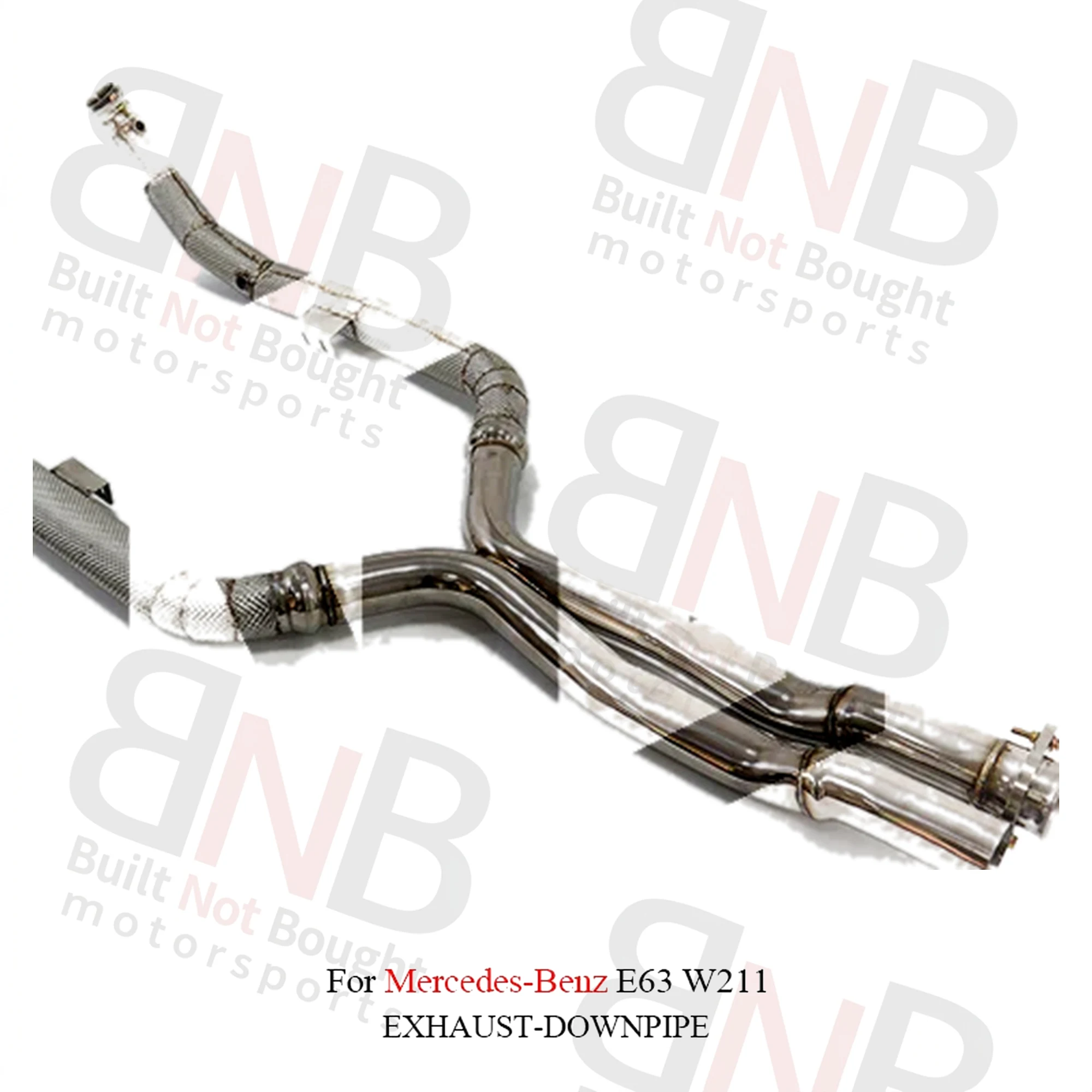 BNB Mercedes Benz E63 W211 Stainless Steel Exhaust Downpipe Straight Pipe
