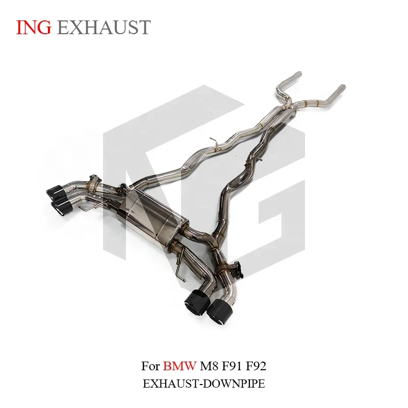 BNB Titaniumz Catback Exhaust BMW M8 F91 F92 4.4T Stainless Steel Valve Muffler