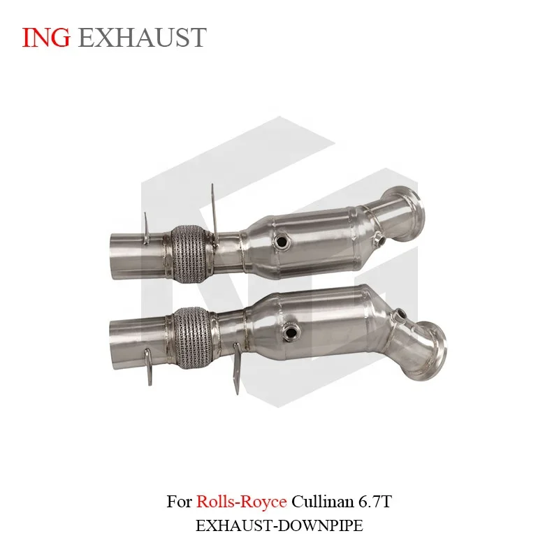 BNB Titaniumz Stainless Steel Downpipe for Rolls-Royce Cullinan 6.7T