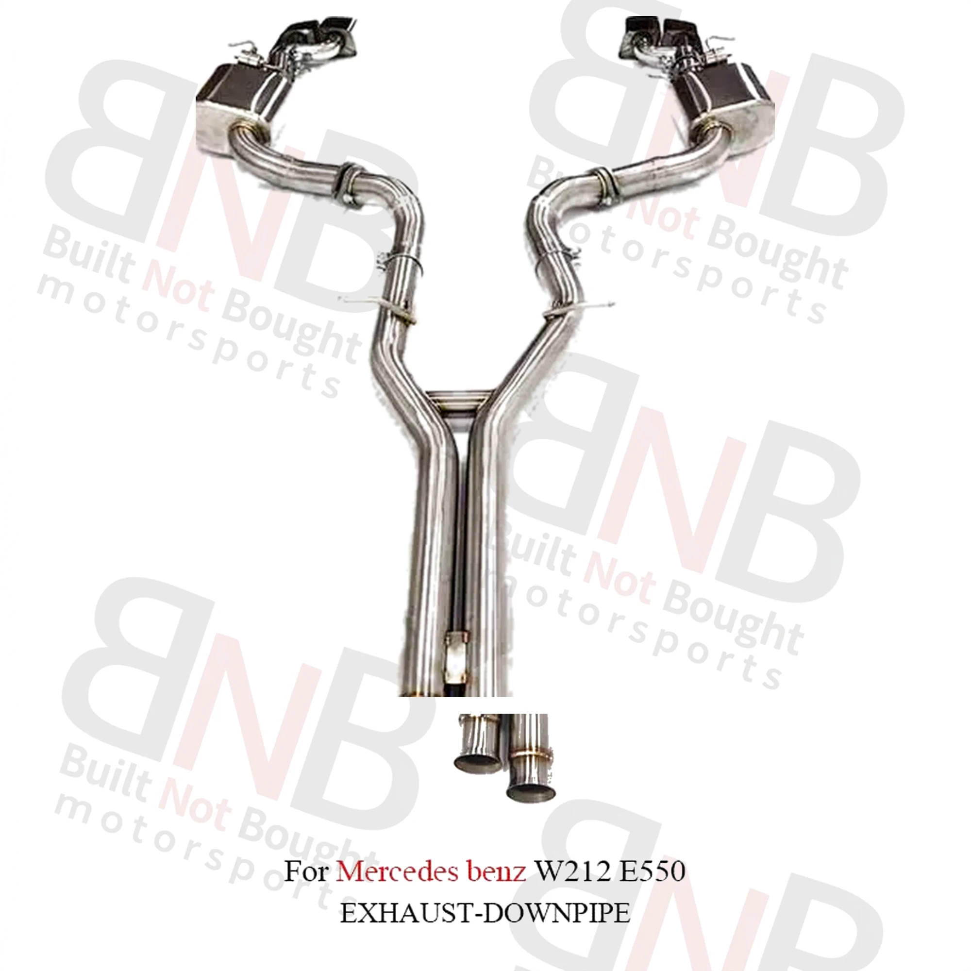 BNB Titaniumz Stainless Steel Catback Exhaust for Mercedes E550 W212 3in