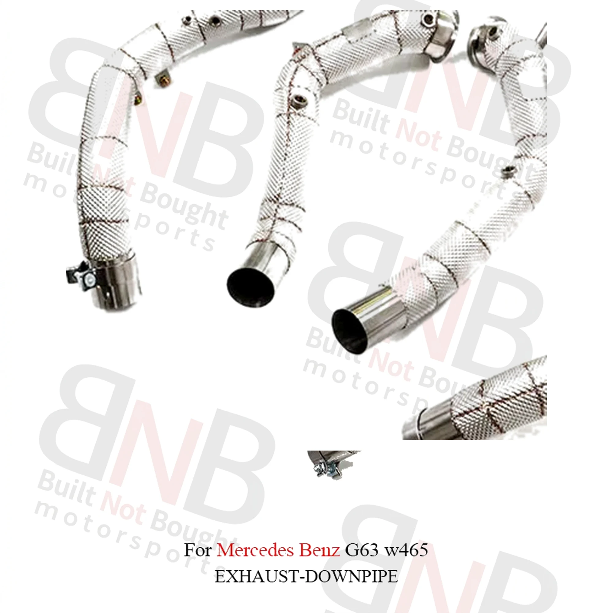 BNB Titaniumz Stainless Steel Straight Pipe Exhaust Downpipe G63 W465