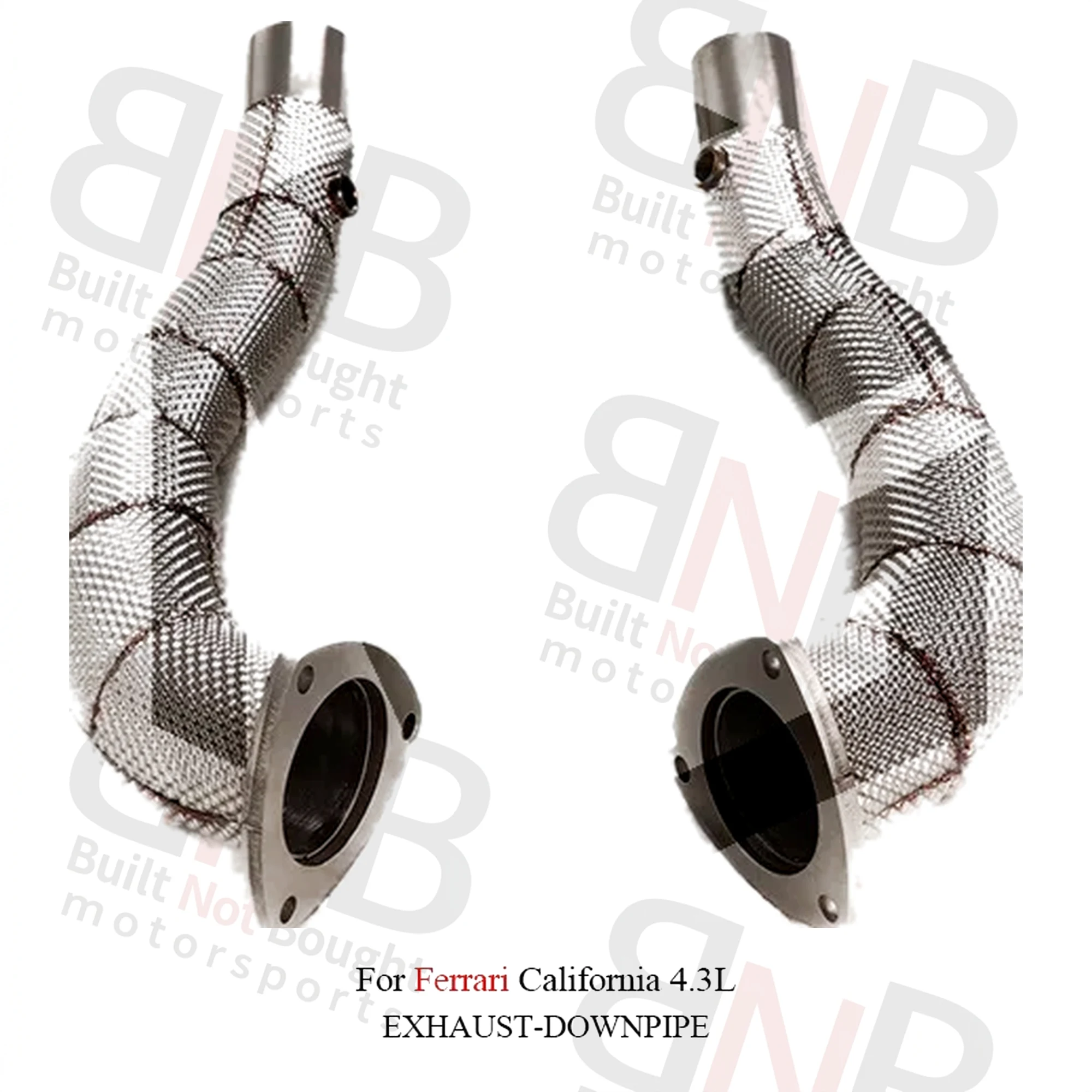 BNB Stainless Steel Exhaust Downpipe Ferrari California 4.3L Silver