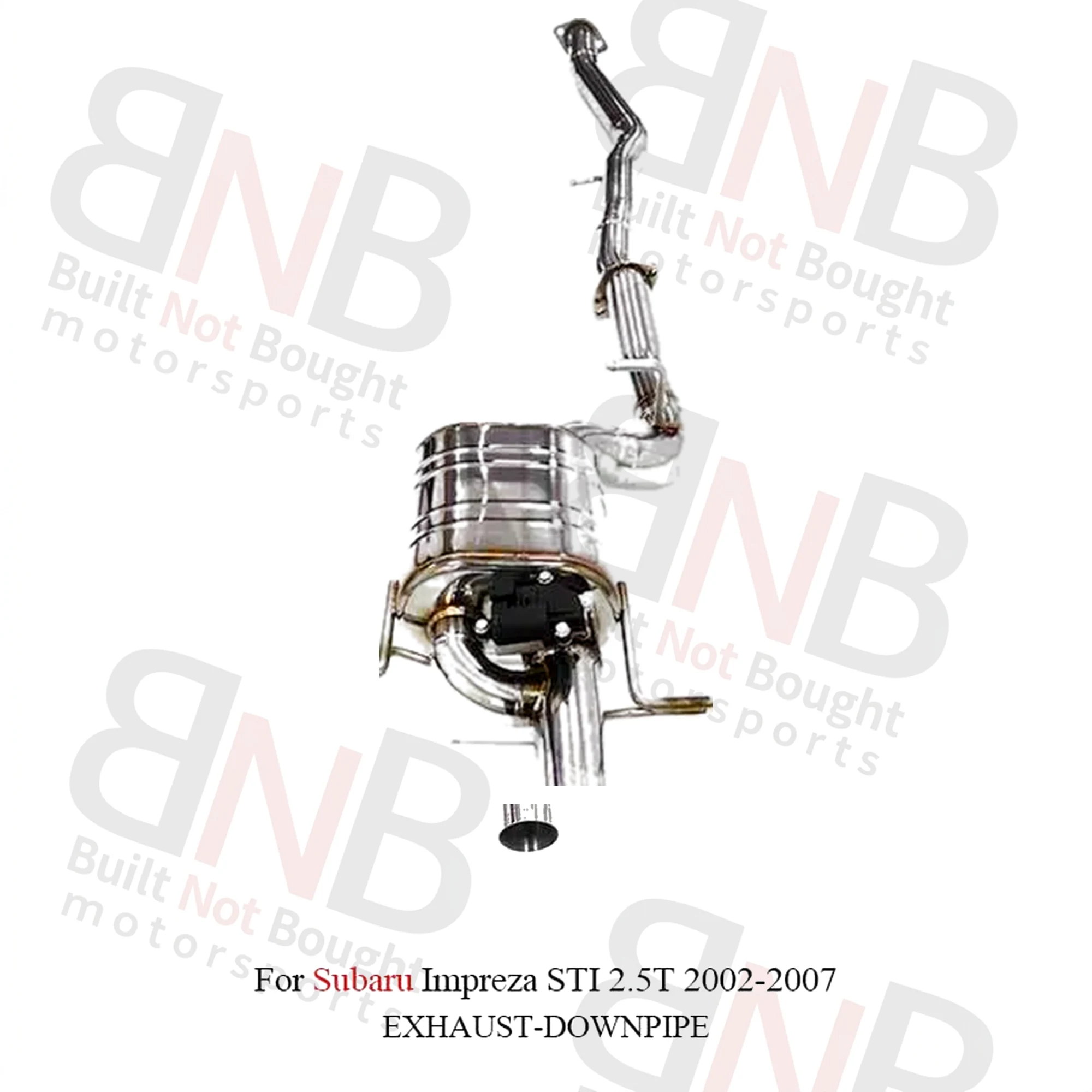 BNB Titaniumz Stainless Steel Catback Exhaust for Impreza STI 2.5T 2002-2007
