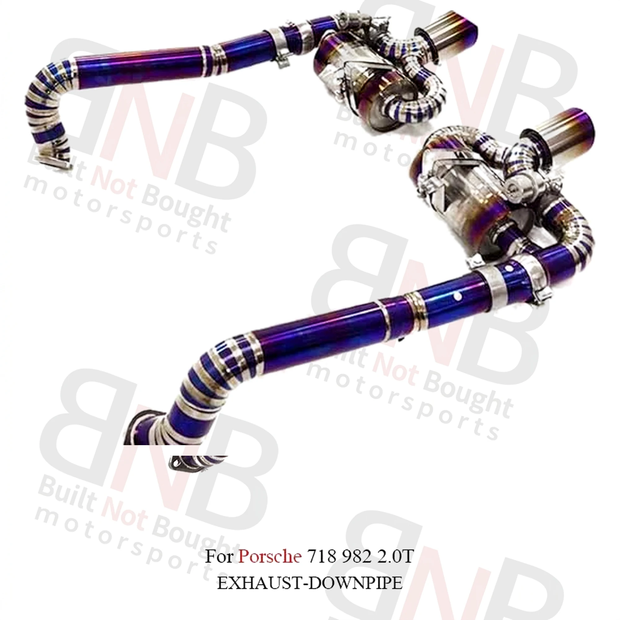 BNB Performance Titanium Catback Exhaust for Porsche 718 982 2.0T GT4