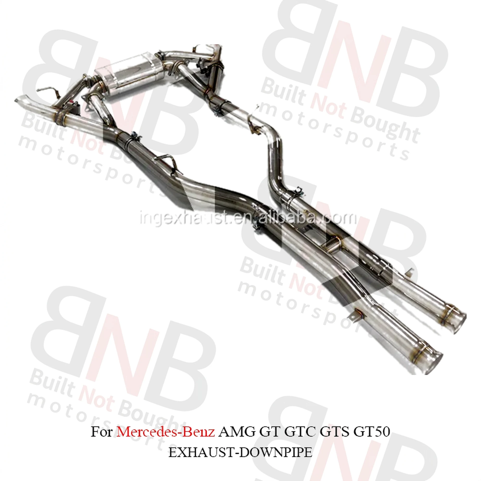 BNB Titaniumz Stainless Steel Valvetronic Catback Exhaust for Mercedes AMG GT