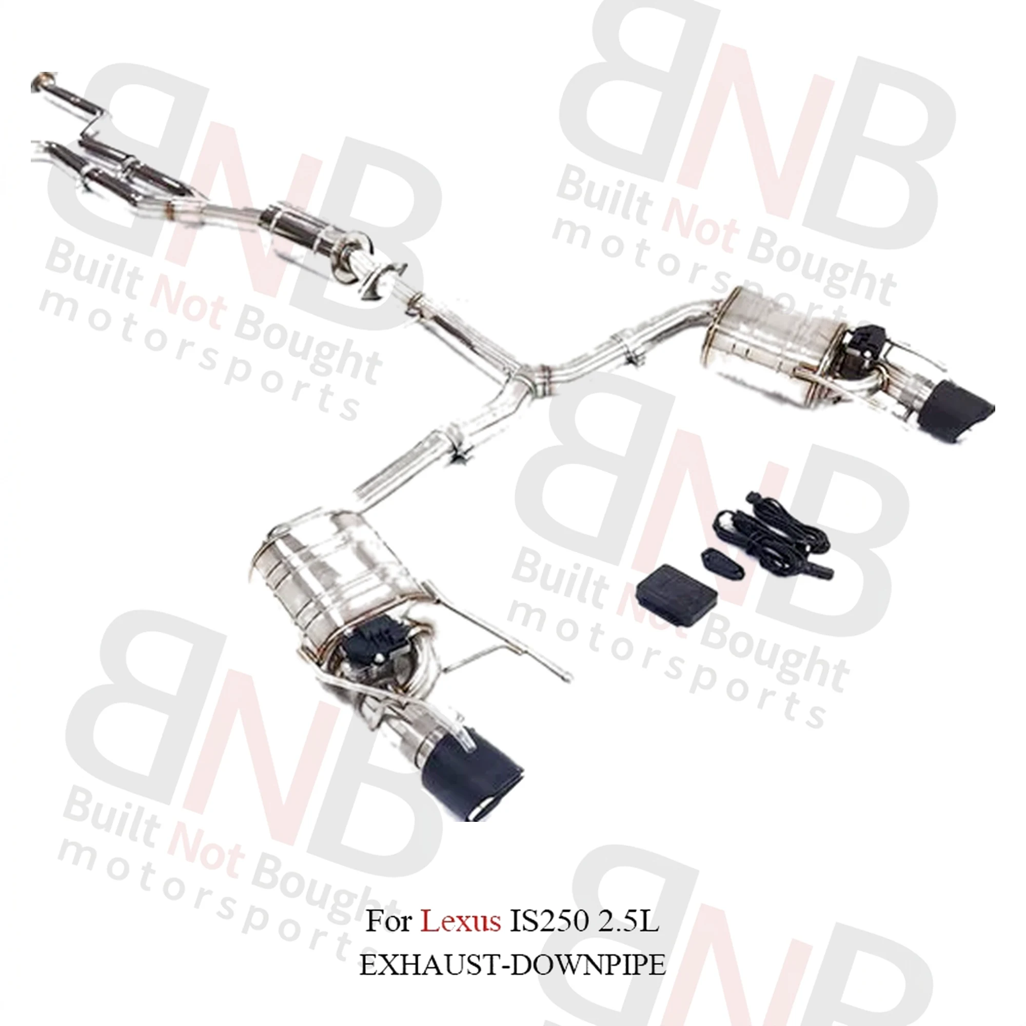 BNB Titaniumz Stainless Steel Catback Exhaust With Valve for Lexus IS250 2.5L