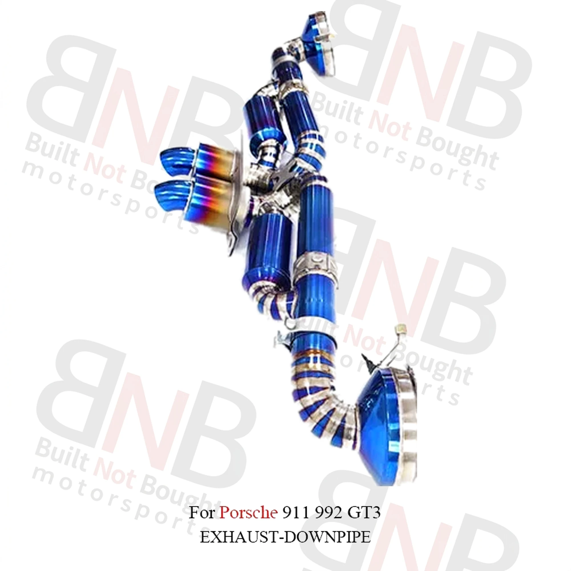 BNB Titaniumz Valvetronic Exhaust Muffler for Porsche 911 992 GT3 Silvery