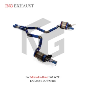 BNB Titaniumz Valvetronic Catback Exhaust for Mercedes E63 W211 Blue