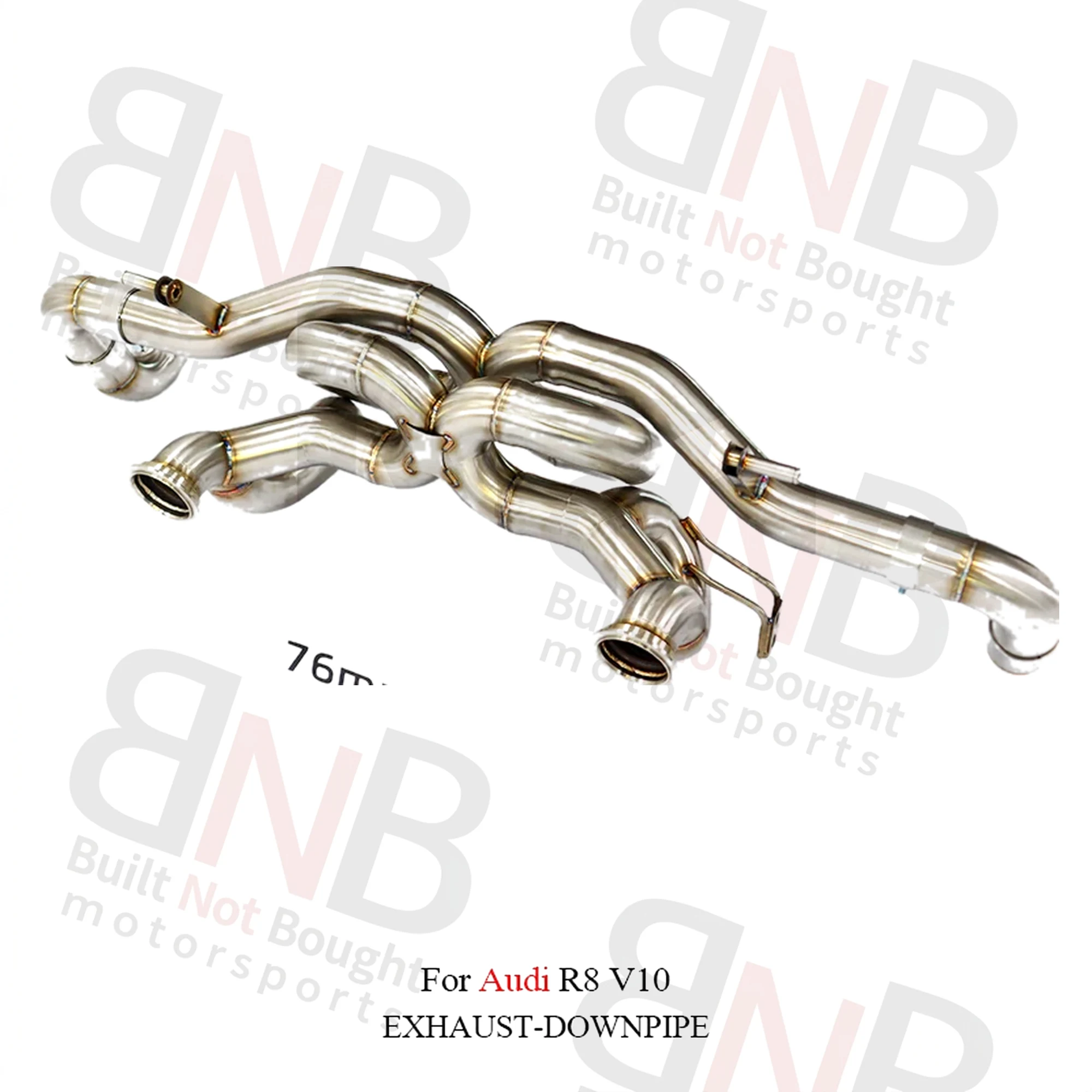 BNB Titaniumz X-Pipe Design Stainless Steel Exhaust Catback for Audi R8 V10