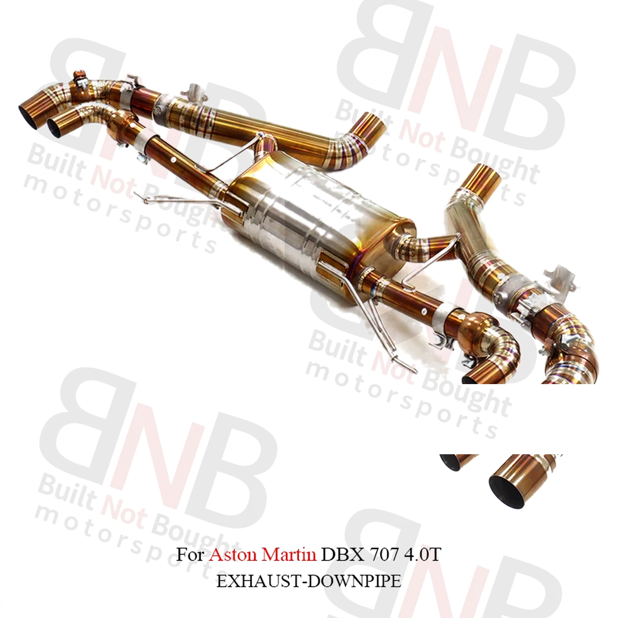 BNB Titaniumz Catback Exhaust OEM Valved Muffler Golden 120x50x40cm