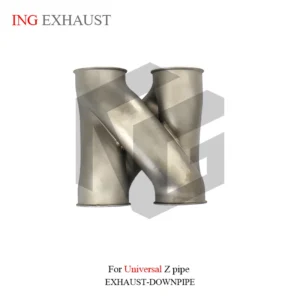 BNB Titaniumz Stainless Steel Universal Z Pipe Silvery 80x40x30
