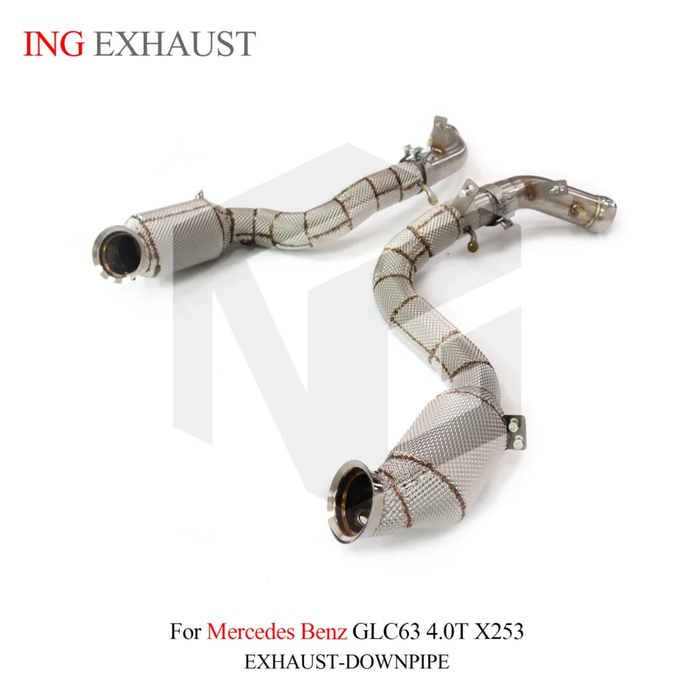 BNB Stainless Steel Heat-Shielded Downpipes for Mercedes-Benz GLC63 AMG X253 4.0T